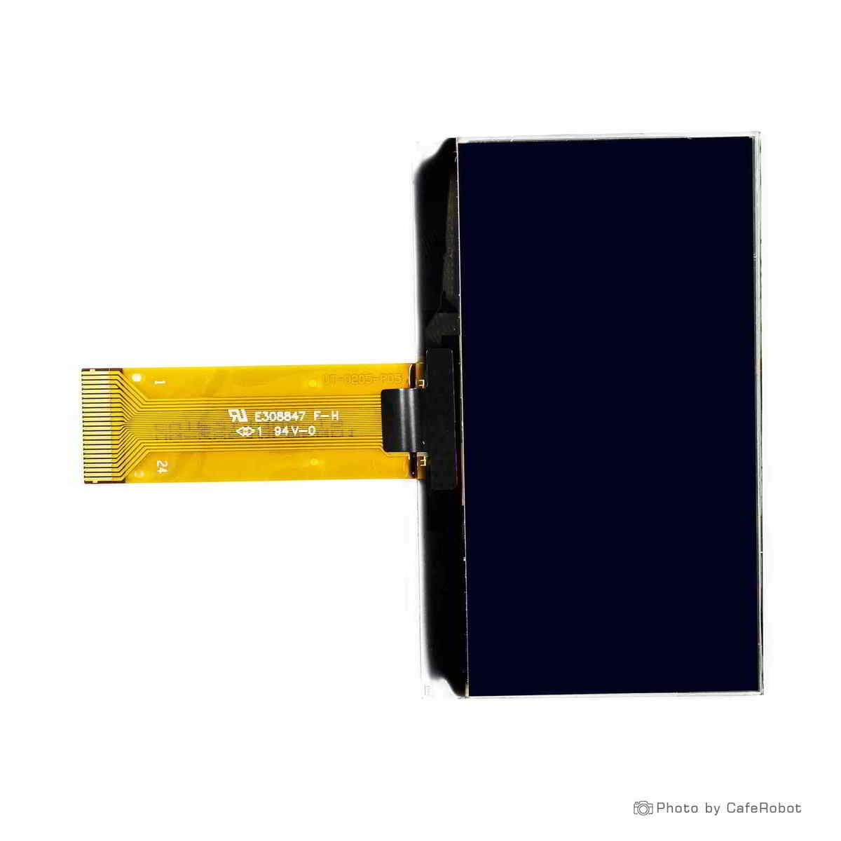 نمایشگر OLED تک رنگ آبی 2.42 اینچ دارای ارتباط SPI/IIC/Parallel و چیپ درایور SSD1309 با کابل فلت 24 پین Plug In — تصویر ۴