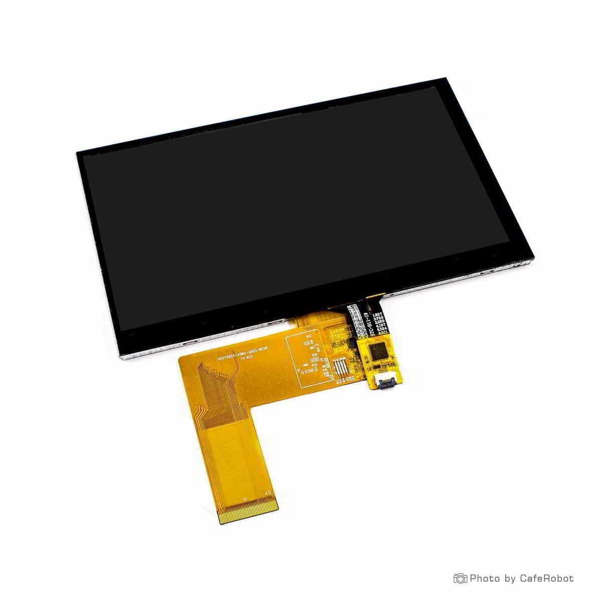 نمایشگر TFT لمسی تمام رنگ 7 اینچ رزولوشن 800×480 با کابل فلت 40 پین Plug In — تصویر ۷