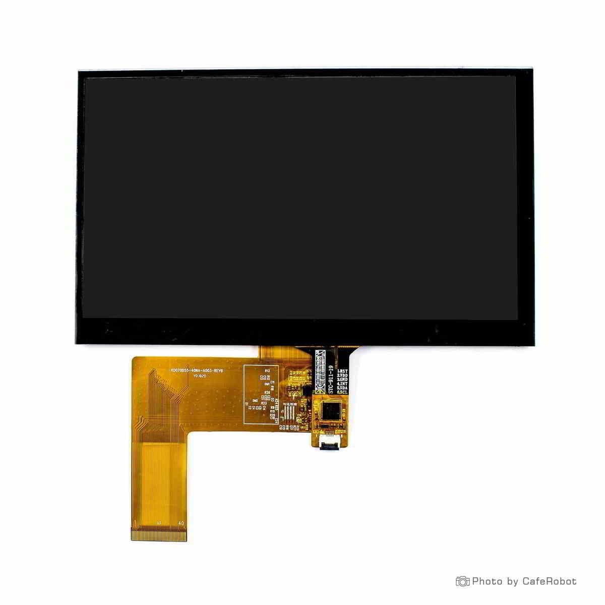 نمایشگر TFT لمسی تمام رنگ 7 اینچ رزولوشن 800×480 با کابل فلت 40 پین Plug In — تصویر ۴