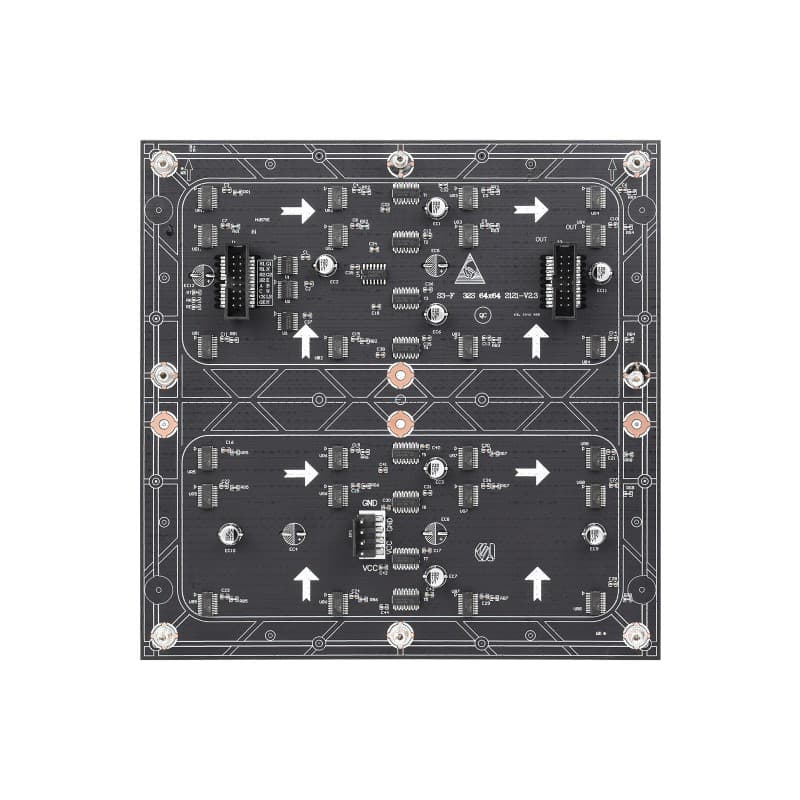 نمایشگر دات ماتریس RGB تمام رنگ انعطاف پذیر 64×64 با رابط HUB75 برند Waveshare – تراکم 3 میلیمتر — تصویر ۴