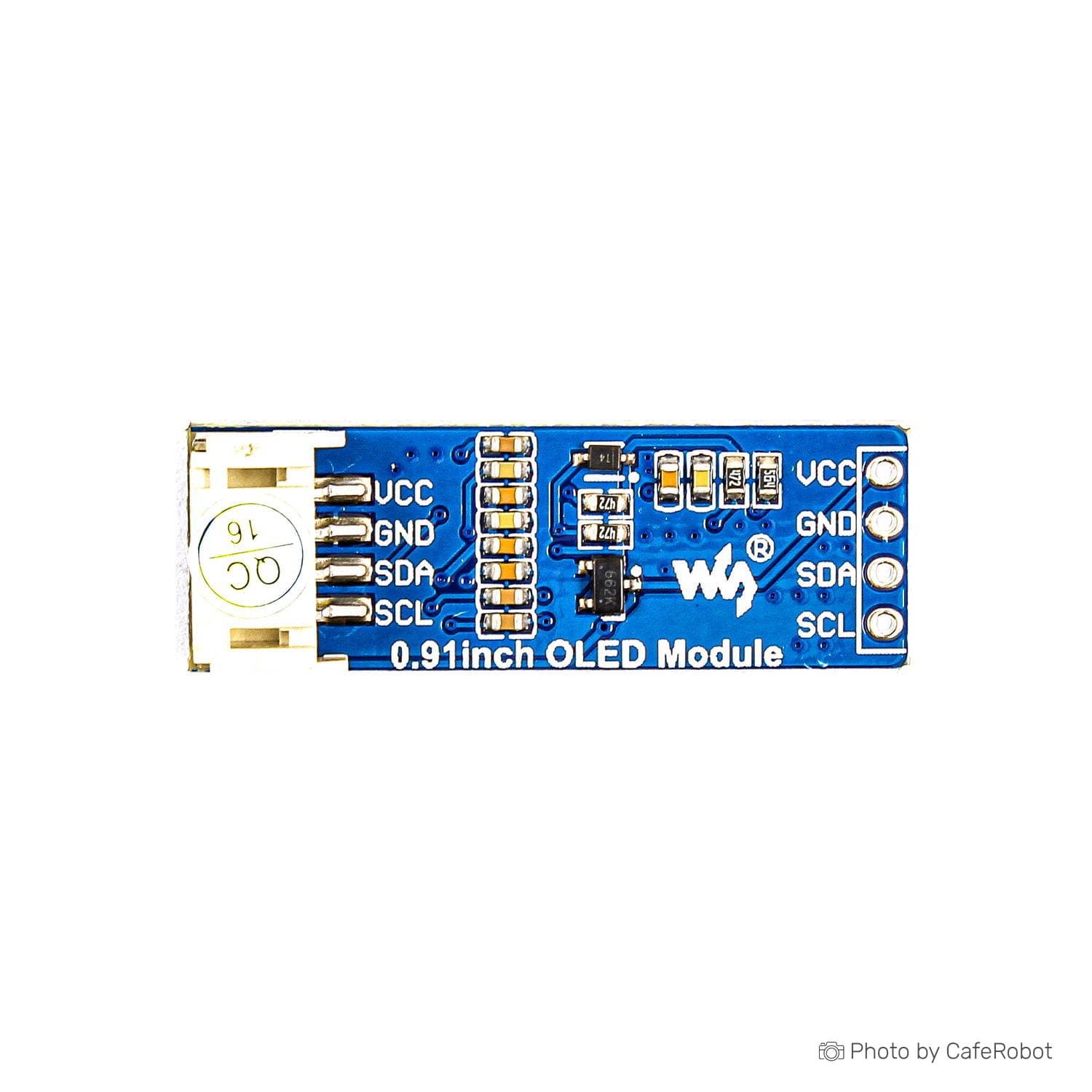 ماژول نمایشگر 0.91 اینچ OLED تک رنگ سفید I2C Waveshare — تصویر ۳