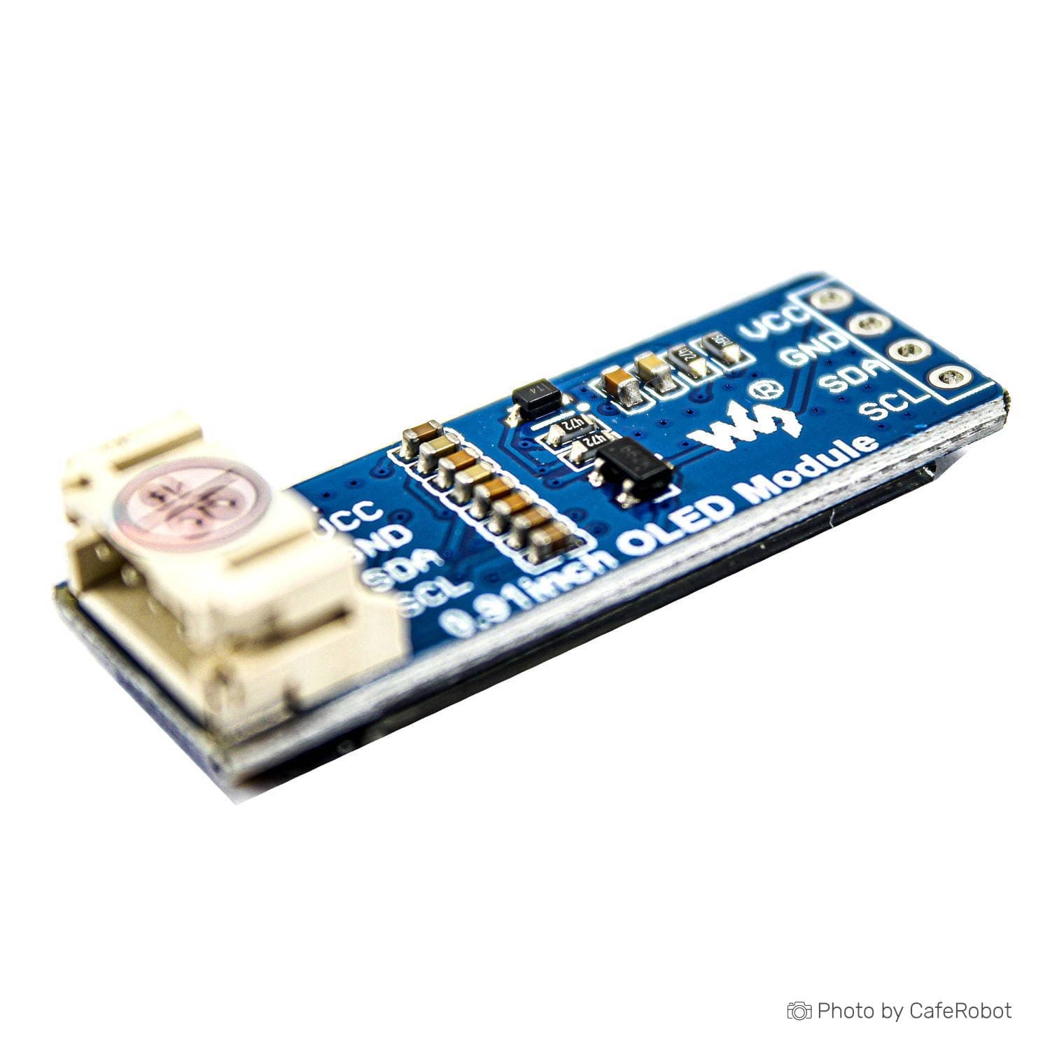 ماژول نمایشگر 0.91 اینچ OLED تک رنگ سفید I2C Waveshare — تصویر ۶