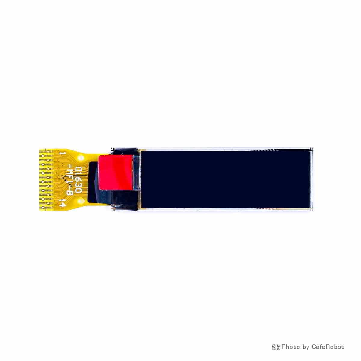 نمایشگر OLED تک رنگ سفید 0.86 اینچ دارای ارتباط IIC و چیپ درایور SDD1316 با کابل فلت 14 پین — تصویر ۴