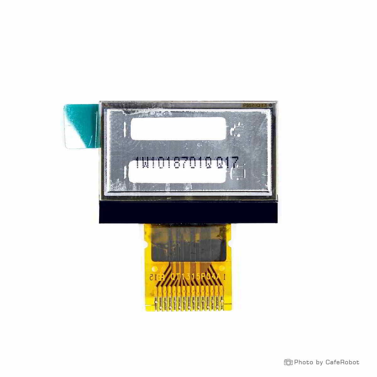 نمایشگر OLED تک رنگ سفید 0.96 اینچ دارای ارتباط SPI و چیپ درایور SSD1315 با کابل فلت 15 پین — تصویر ۳
