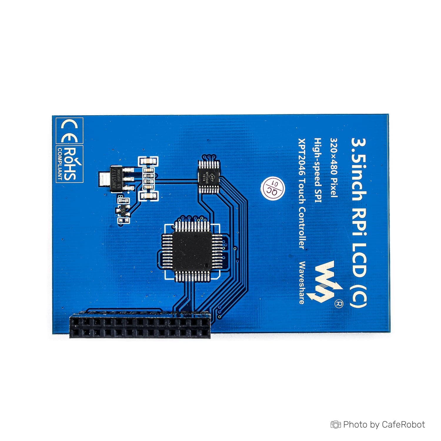 نمایشگر 3.5 اینچ TFT لمسی مقاومتی SPI تایپ C مناسب رزبری پای تولید Waveshare — تصویر ۴