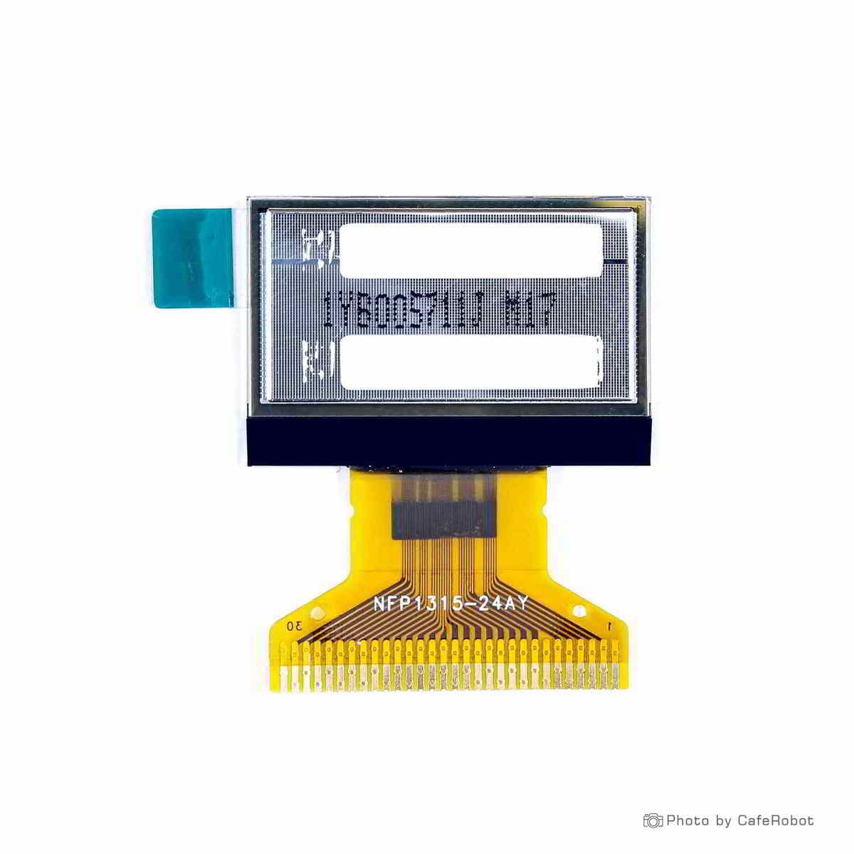نمایشگر OLED دو رنگ زرد و آبی 0.96 اینچ دارای ارتباط SPI/IIC و چیپ درایور SSD1315 با کابل فلت 30 پین — تصویر ۳