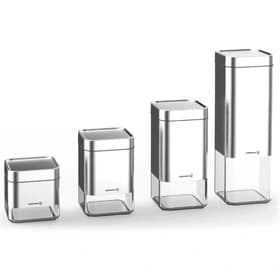 سرویس 4 تکه جای ادویه و حبوبات استورا (استیل) کد 693-02