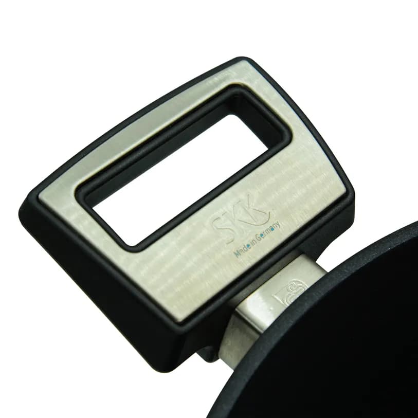قابلمه تیتانیوم دایموند دسته استیل SKK سایز 16*28کد 00259S — تصویر ۴