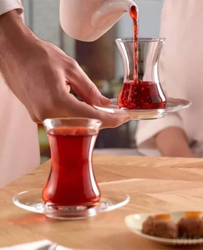 استکان نعلبکی 6تایی پاشاباغچه مدل وفا 96942/8