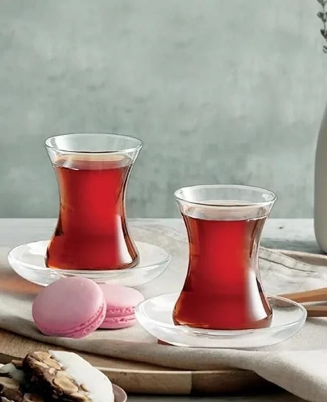 استکان نعلبکی 6تایی پاشاباغچه مدل وفا 96942/8 — تصویر ۴