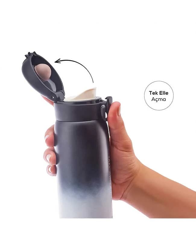 فلاسک ضد نشت اسکای فال استیل 350 میلی مشکی کاراجا کد 502000782 — تصویر ۵