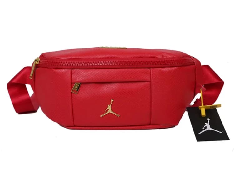 کیف کمری و کراس بادی جردن قرمز مدل چرم Jordan Waist Bag