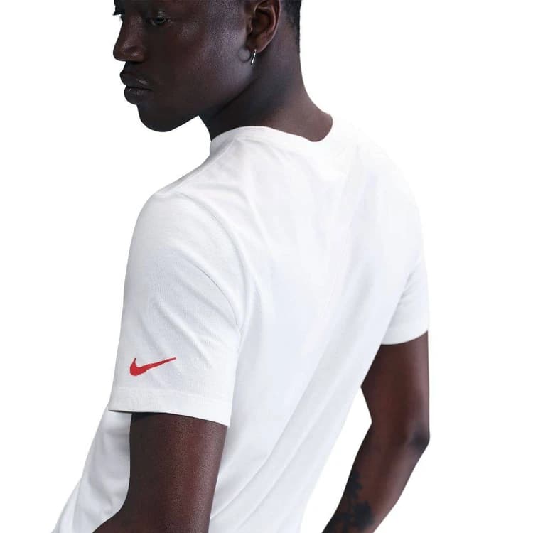 تیشرت نایکی Paris Saint-Germain Away سفید — تصویر ۳