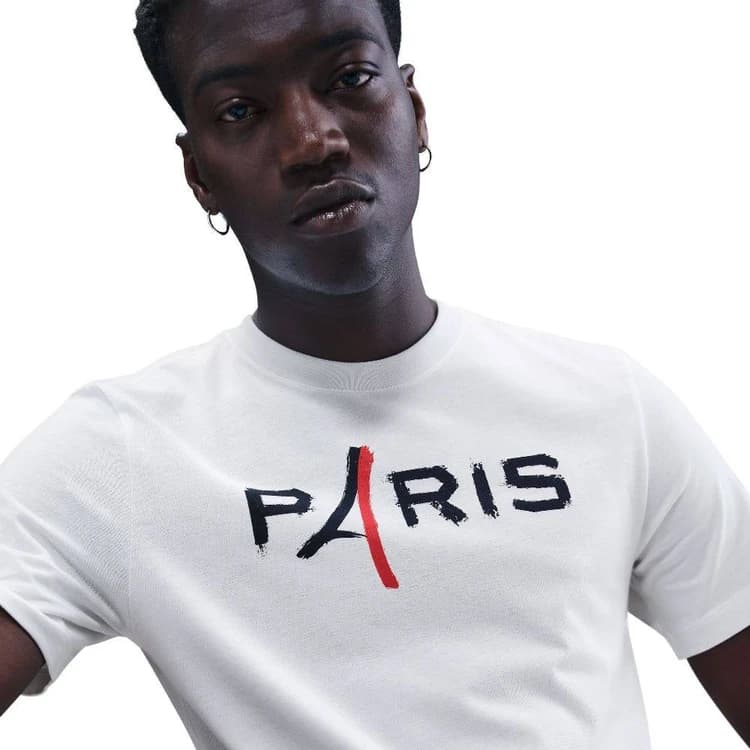 تیشرت نایکی Paris Saint-Germain Away سفید — تصویر ۵