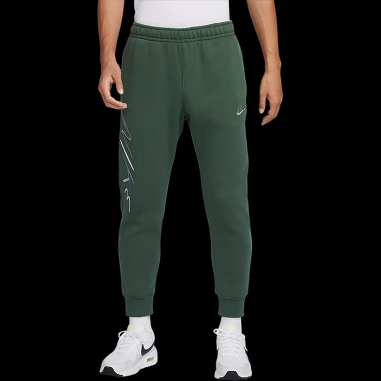 شلوار نایکی مردانه سبز (Nike) مدل فلیس گرمکن اسپرت