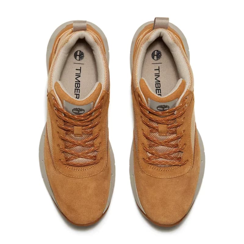 نیم بوت مردانه تیمبرلند مدل Timberland Voyager Park MID LACE UP SNEAKER WHEAT SUEDE TB0A6DP2EZ01 — تصویر ۳