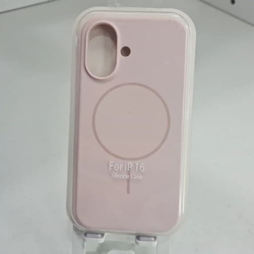 گارد آیفون 16 طرح سیلیکونی مگ سیف اصلی iphon 16 رنگ صورتی