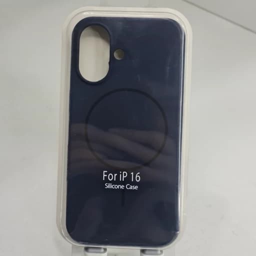 گارد آیفون 16 طرح سیلیکونی مگ سیف اصلی iphon 16 رنگ سورمه ای