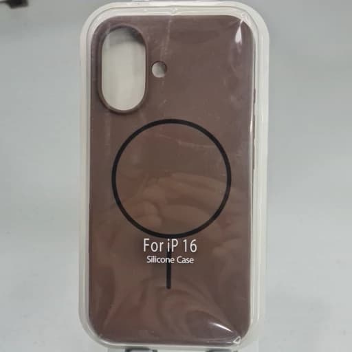 گارد آیفون 16 طرح سیلیکونی مگ سیف اصلی iphon 16 رنگ قهوه ای
