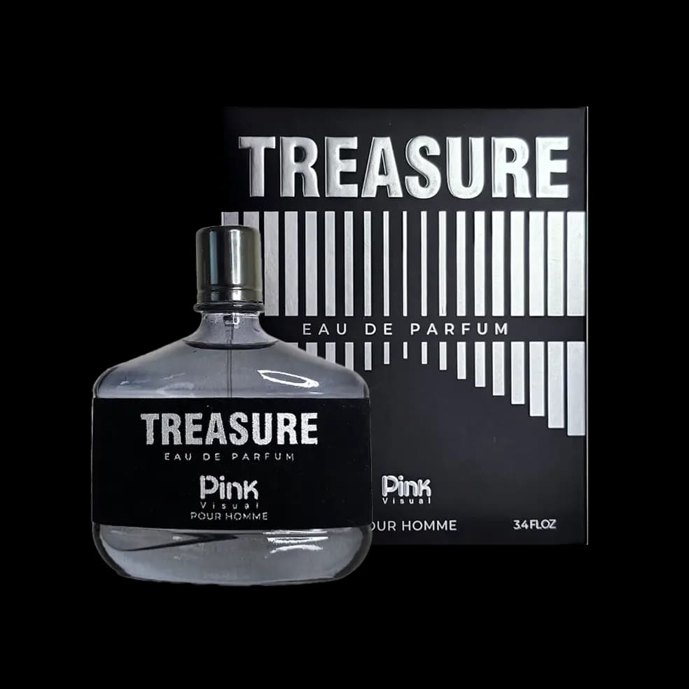 ادوپرفیوم مردانه پینک ویژوآل مدل Treasure حجم 100 میلی لیتر – رایحه Mont Blanc Emblem