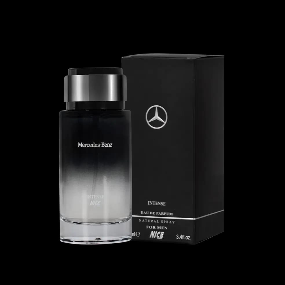 ادوپرفیوم مردانه نایس پاپت Nice مدل مرسدس بنز اینتنس Mercedes Benz Intense حجم 100 میلی لیتر طرح مارک