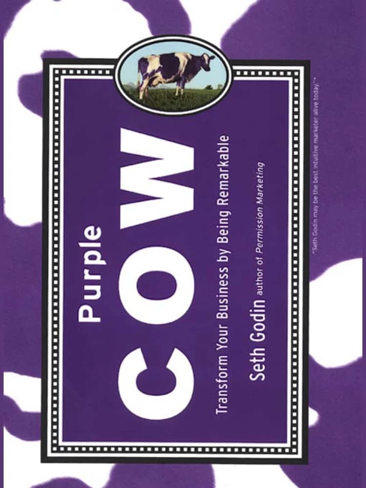 کتاب Purple Cow (Being Remarkable) نسخه انگلیسی PDF | ست گودین