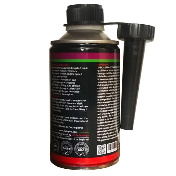 اکتان بوستر و پاک کننده زادو مدل Ultra حجم 350 میلی لیتر (بسته 6 عددی) — تصویر ۴