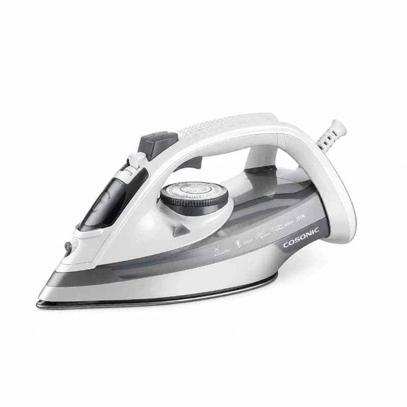 اتو بخار گوسونیک مدل GSI-303 | توان 3000 وات، کفه سرامیکی (رنگ سفید)