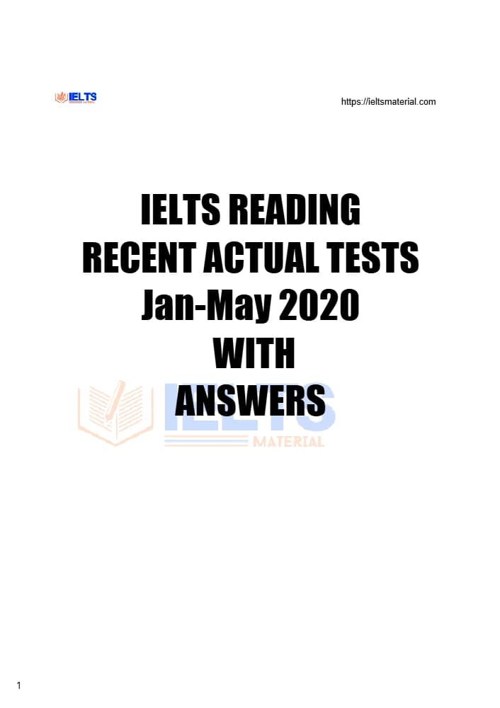 کتاب Recent Reading Tests (آزمون‌های اخیر ریدینگ) نسخه انگلیسی PDF