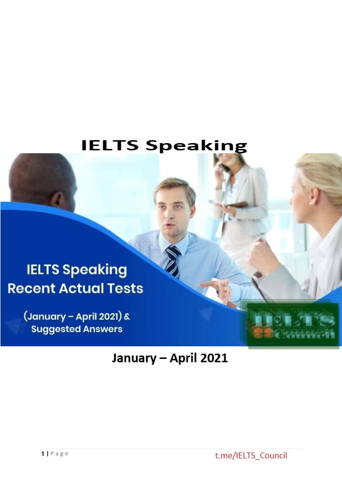 کتاب IELTS Speaking Actual 2021 (آزمون واقعی اسپیکینگ آیلتس 2021) نسخه انگلیسی PDF