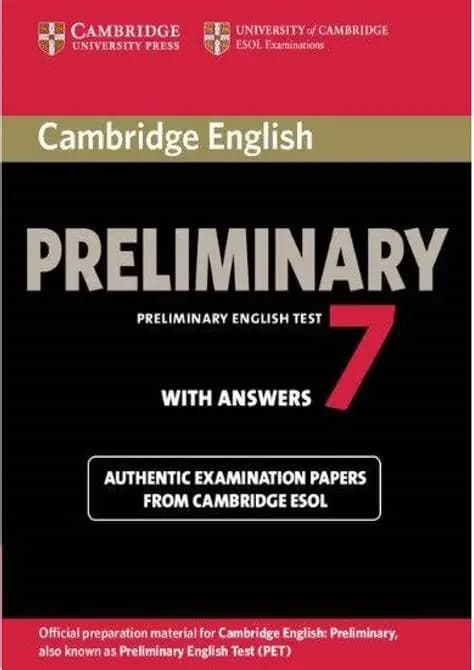 کتاب PET 7 (آزمون مقدماتی انگلیسی 7) نسخه انگلیسی PDF