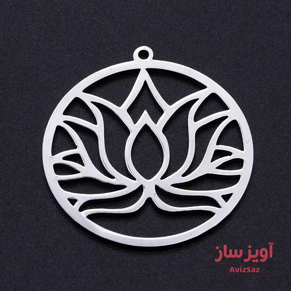 گردنبند گل نیلوفر کد 102132