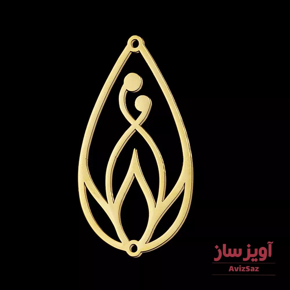 گردنبند گل لوتوس کد 102121