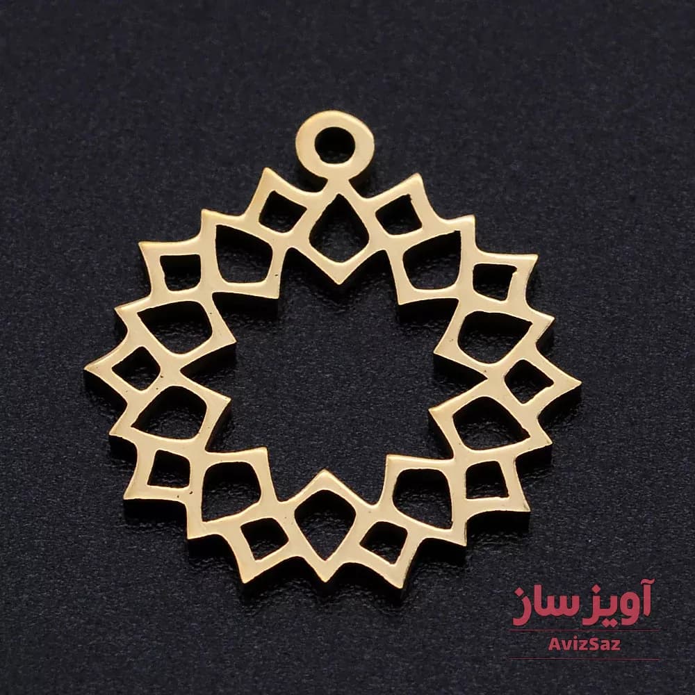 گردنبند گل لوتوس کد 102120