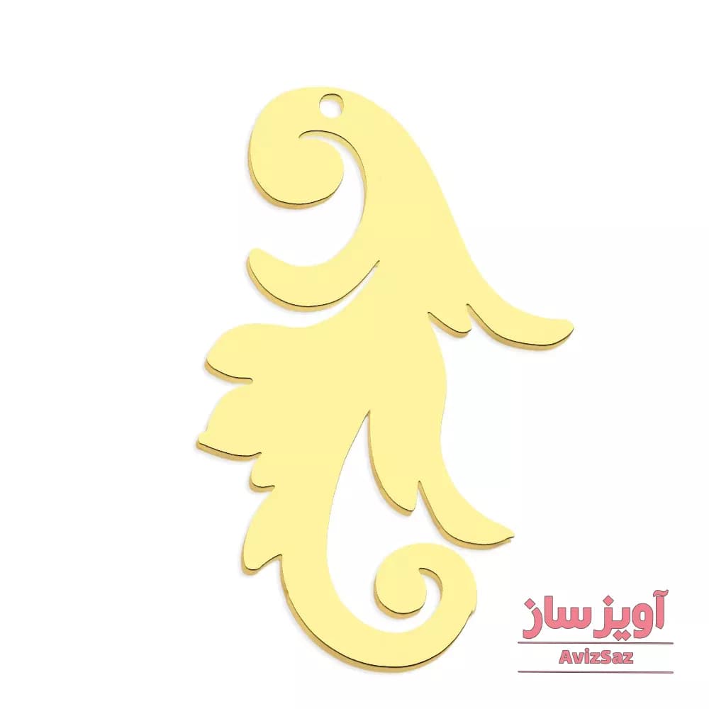 گردنبند گل هندسی کد 102115