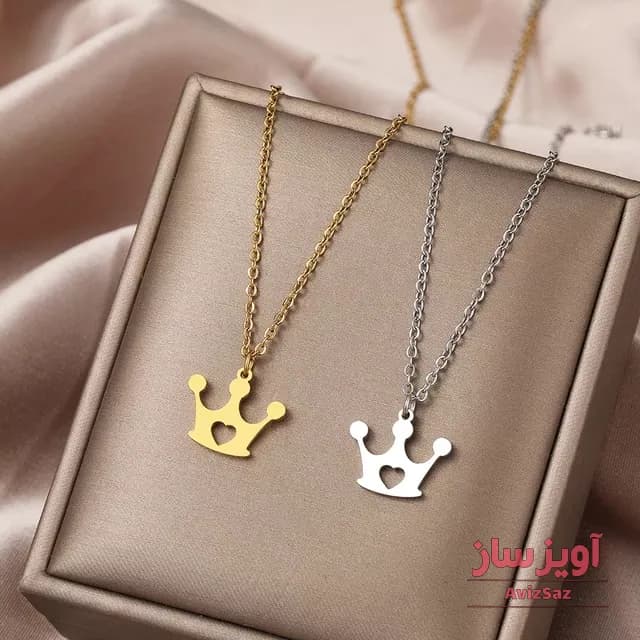 گردنبند تاج کد 102058