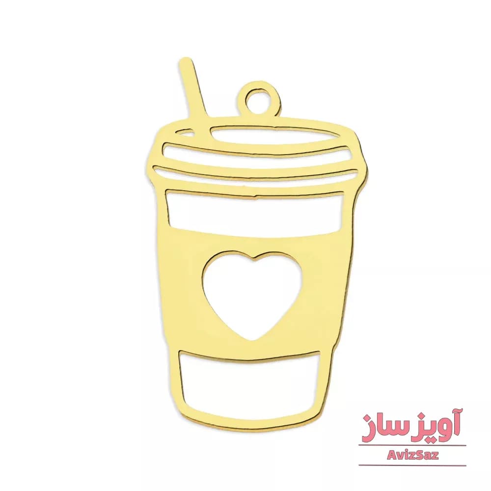 گردنبند لیوان با قلب کد 102040