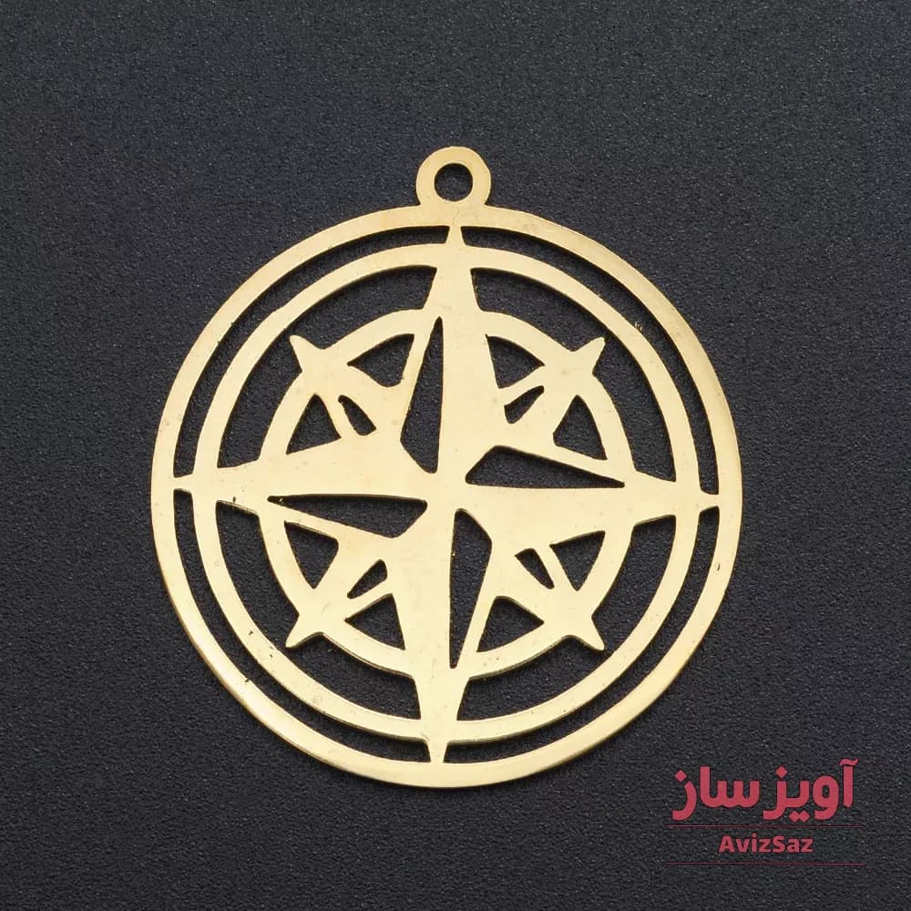گردنبند قطب نما کد 102034