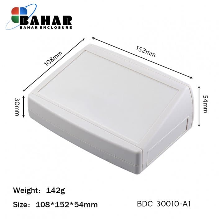 BDC 30010-A1 جعبه تمام پلاستیکی شیبدار رومیزی