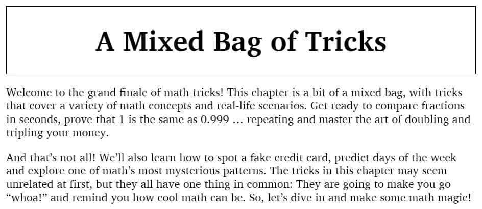 کتاب 50 Math Tricks That Will Change Your Life — تصویر ۴