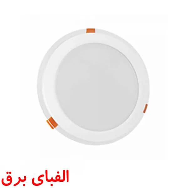 چراغ ال ای دی سقفی 42 وات پارس شعاع توس توکار مدل دایره ای طرح گلاریس