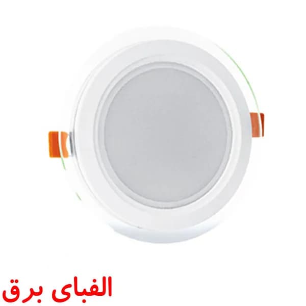 چراغ ال ای دی سقفی 18 وات پارس شعاع توس توکار مدل دایره ای طرح گلاریس