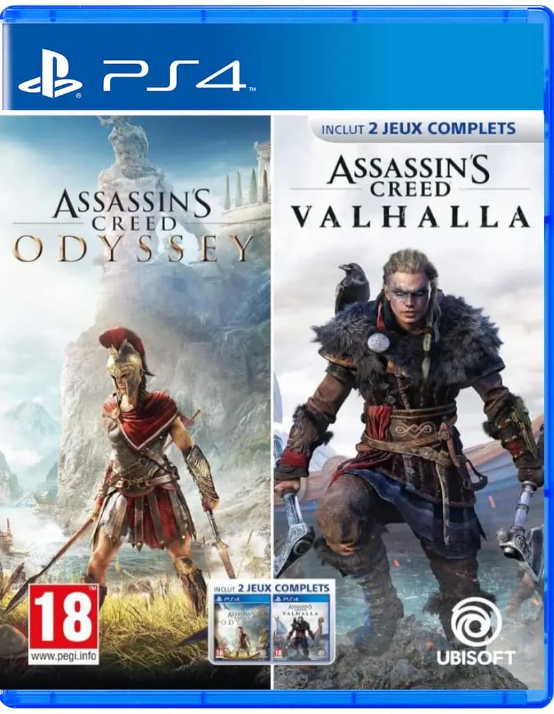 بازی Assassin’s Creed Valhalla & ODYSSEY برای PS4