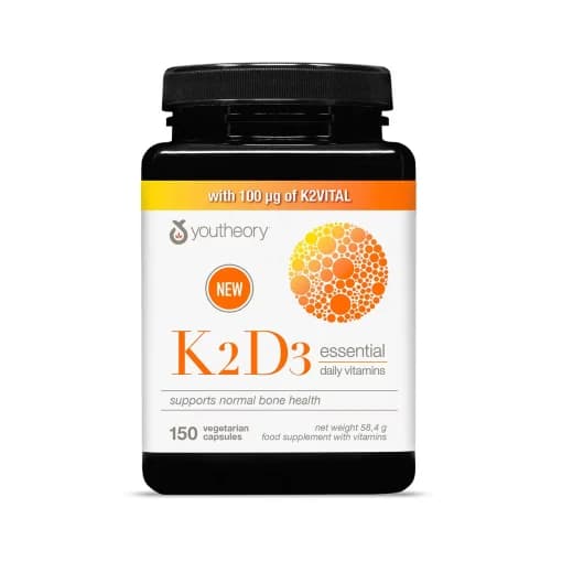 کپسول ویتامین K2 و D3 یوتئوری 150 عدد