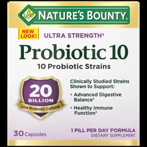 کپسول پروبیوتیک 10 نیچرز بونتی 30 عدد