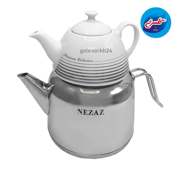 کتری و قوری استیل نزاز مدل 2403