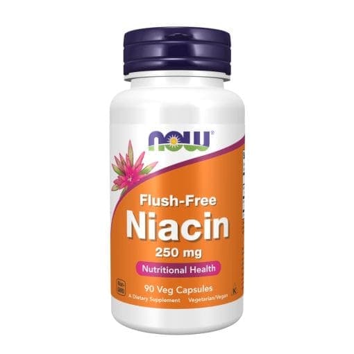 نیاسین فلاش فری ناو 90 عددی NOW Flush-Free Niacin 250 mg Veg Capsules