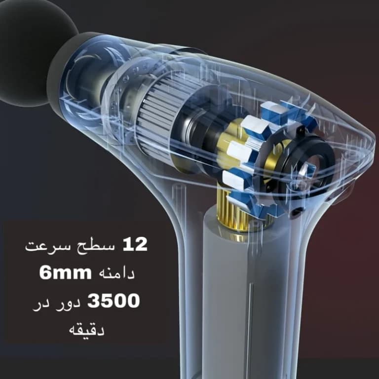 ماساژور تفنگی سه در یک SL887 | دسته بلند و 4 سری ماساژ حرفه‌ای و کمربند لرزشی — تصویر ۸