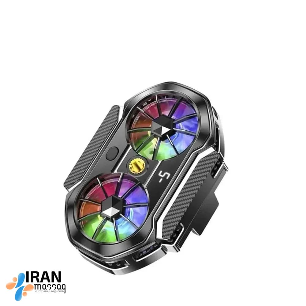 فن خنککننده گیره ای گوشی مدل FS06 | طراحی رادیاتوری و سیستم دو فن — تصویر ۲