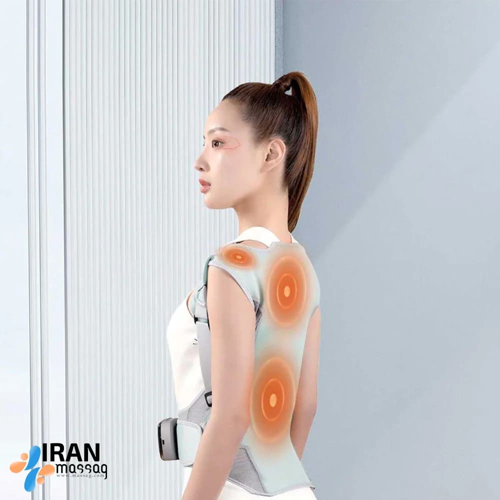ماساژور جلیقه ای پوشیدنی هوشمند کولاکس شیائومی HC60 | حرارتی و ویبره شانه و پشت — تصویر ۴
